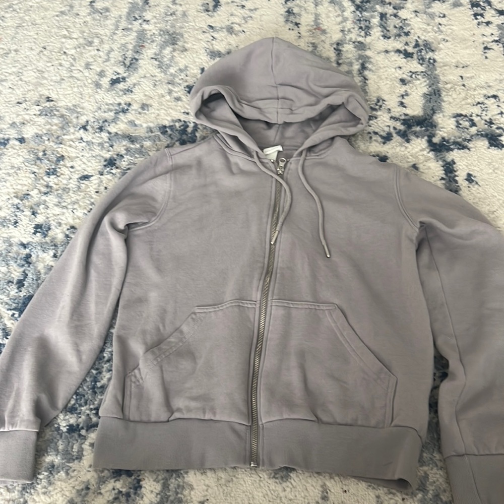 H&M ashy purple XS full zip hoodie